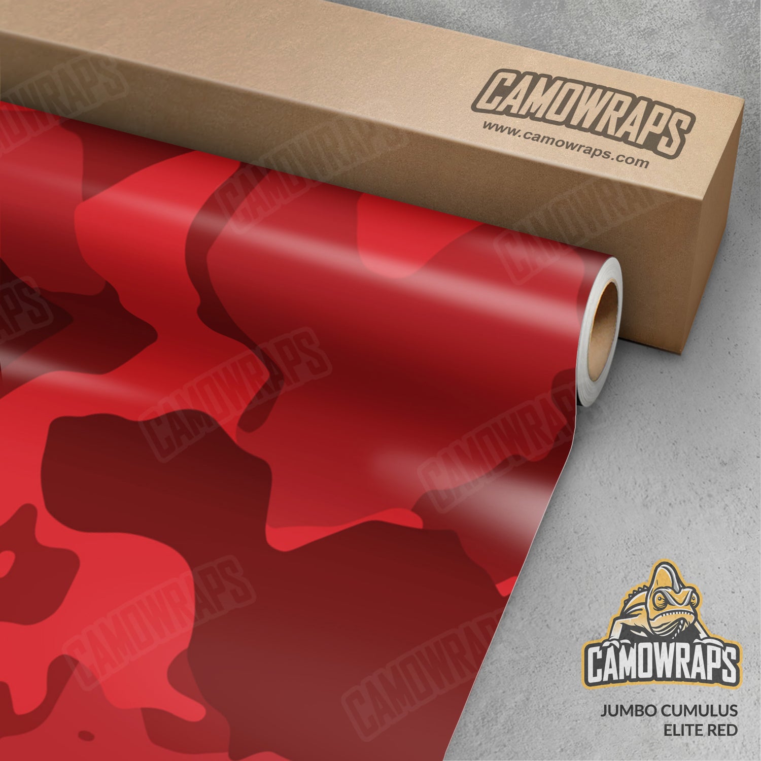 Jumbo Cumulus Elite Red Camo Vinyl Wrap