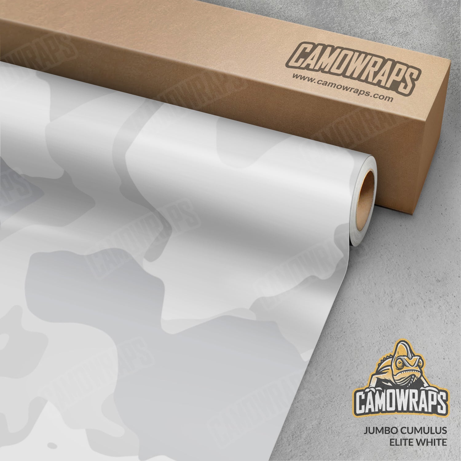 Jumbo Cumulus Elite White Camo Vinyl Wrap