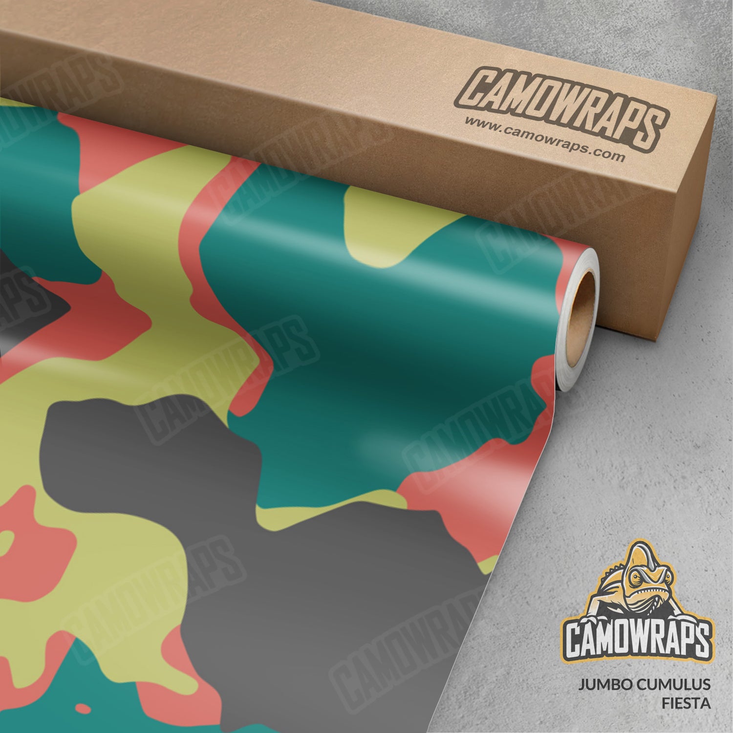 Jumbo Cumulus Fiesta Camo Vinyl Wrap