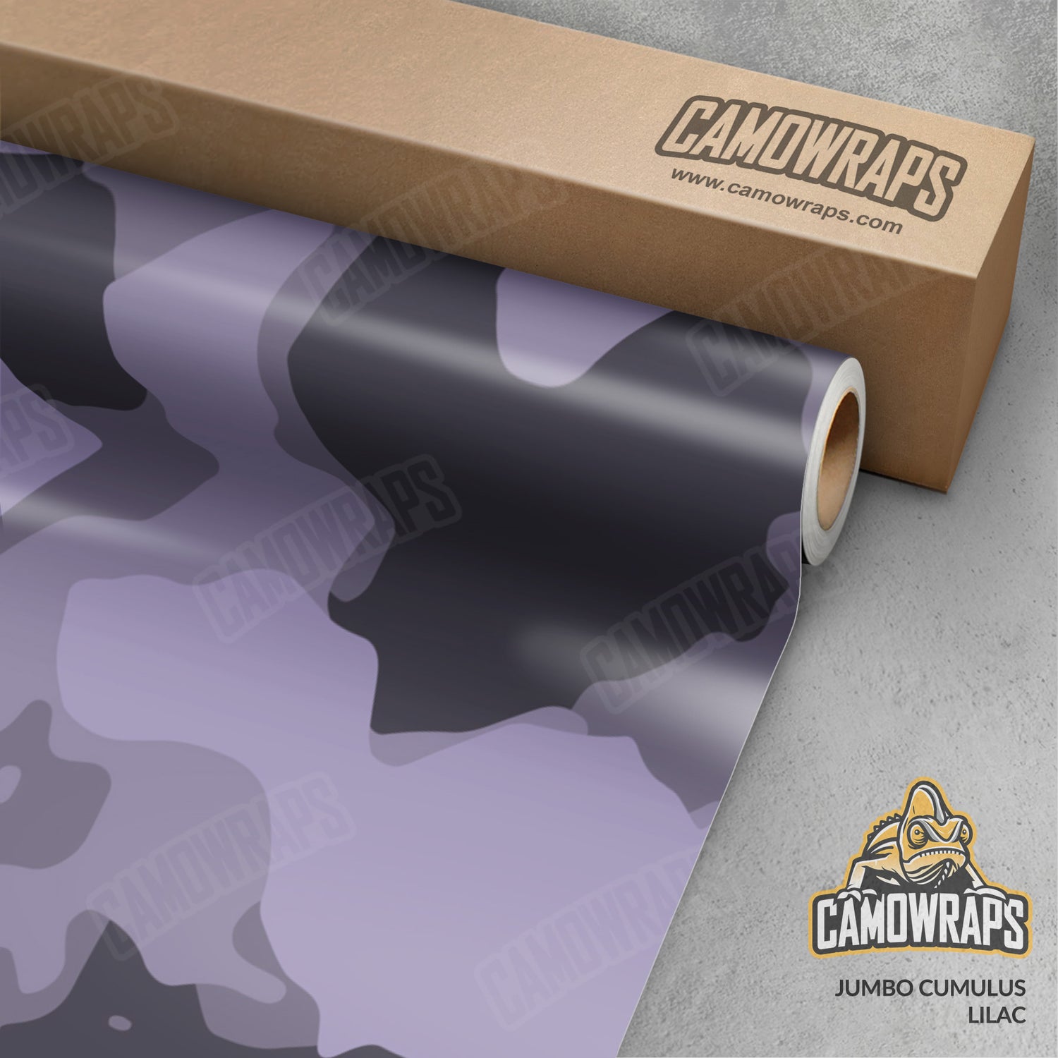 Jumbo Cumulus Lilac Camo Vinyl Wrap