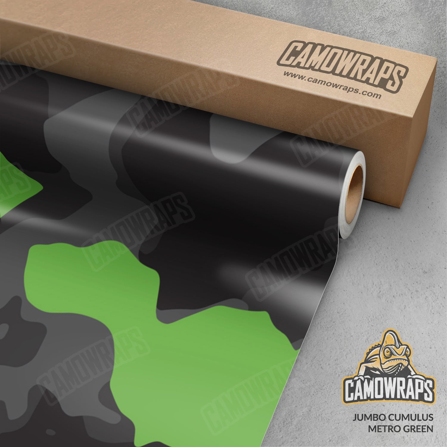 Jumbo Cumulus Metro Green Camo Vinyl Wrap