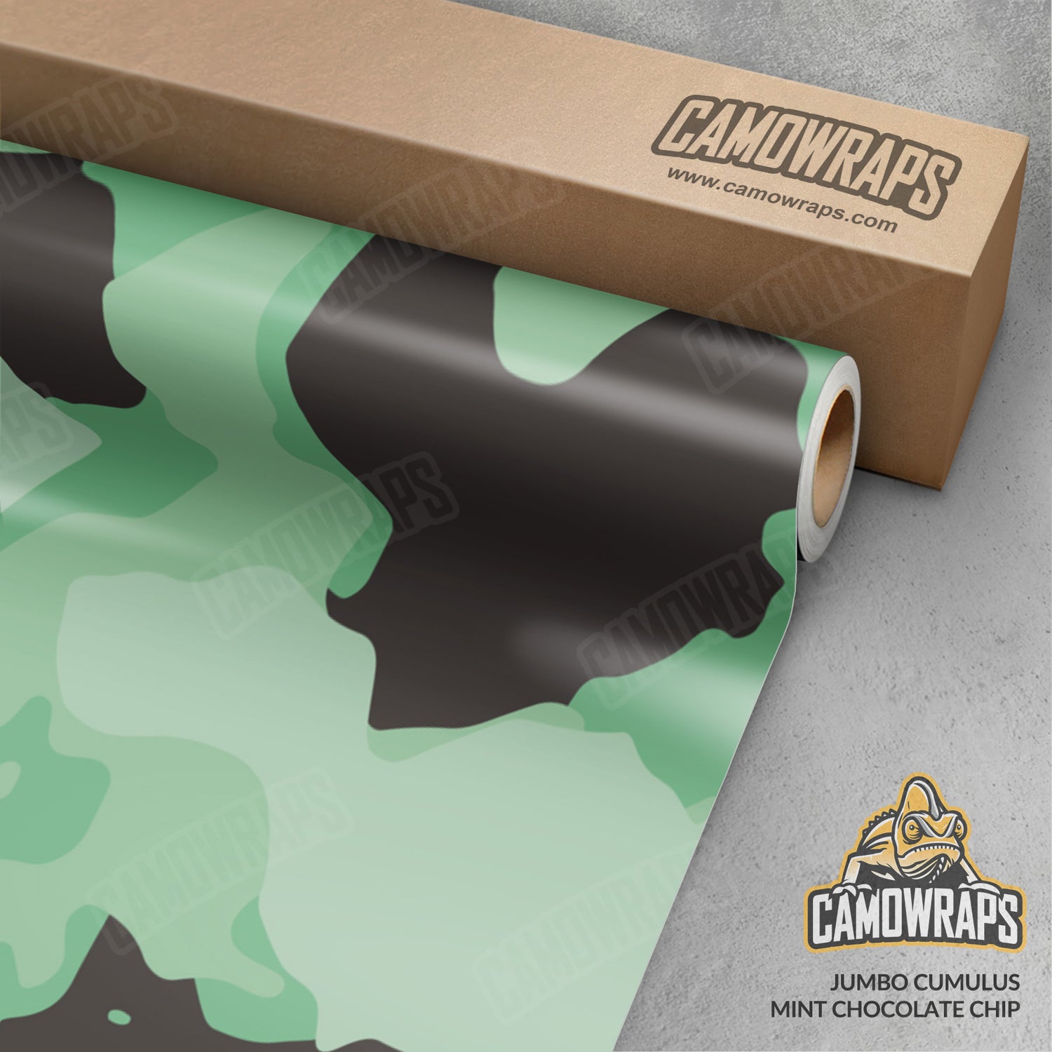 Jumbo Cumulus Mint Chocolate Chip Camo Vinyl Wrap