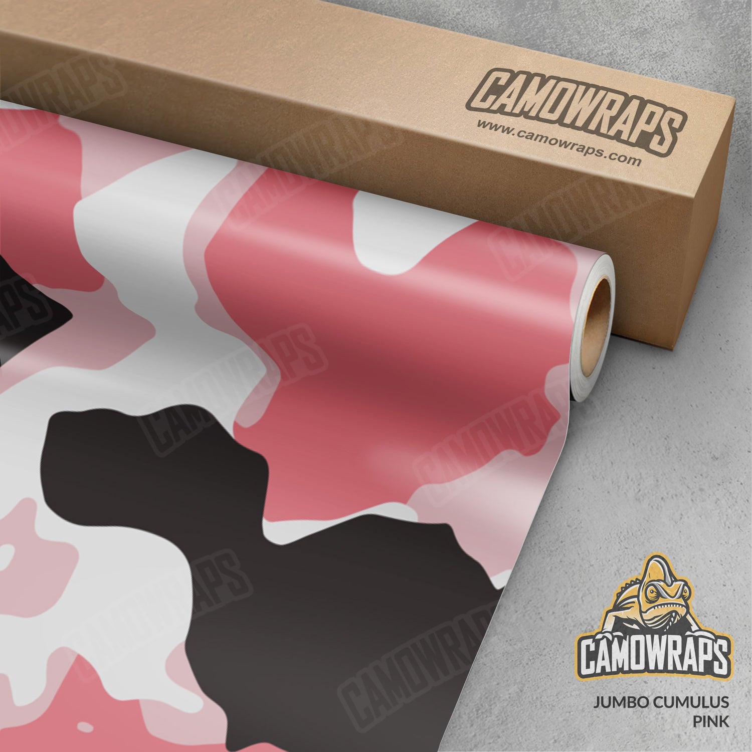 Jumbo Cumulus Pink Camo Vinyl Wrap