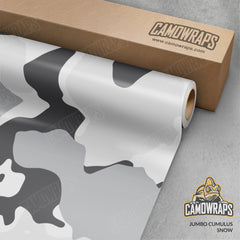 Jumbo Cumulus Snow Camo Vinyl Wrap