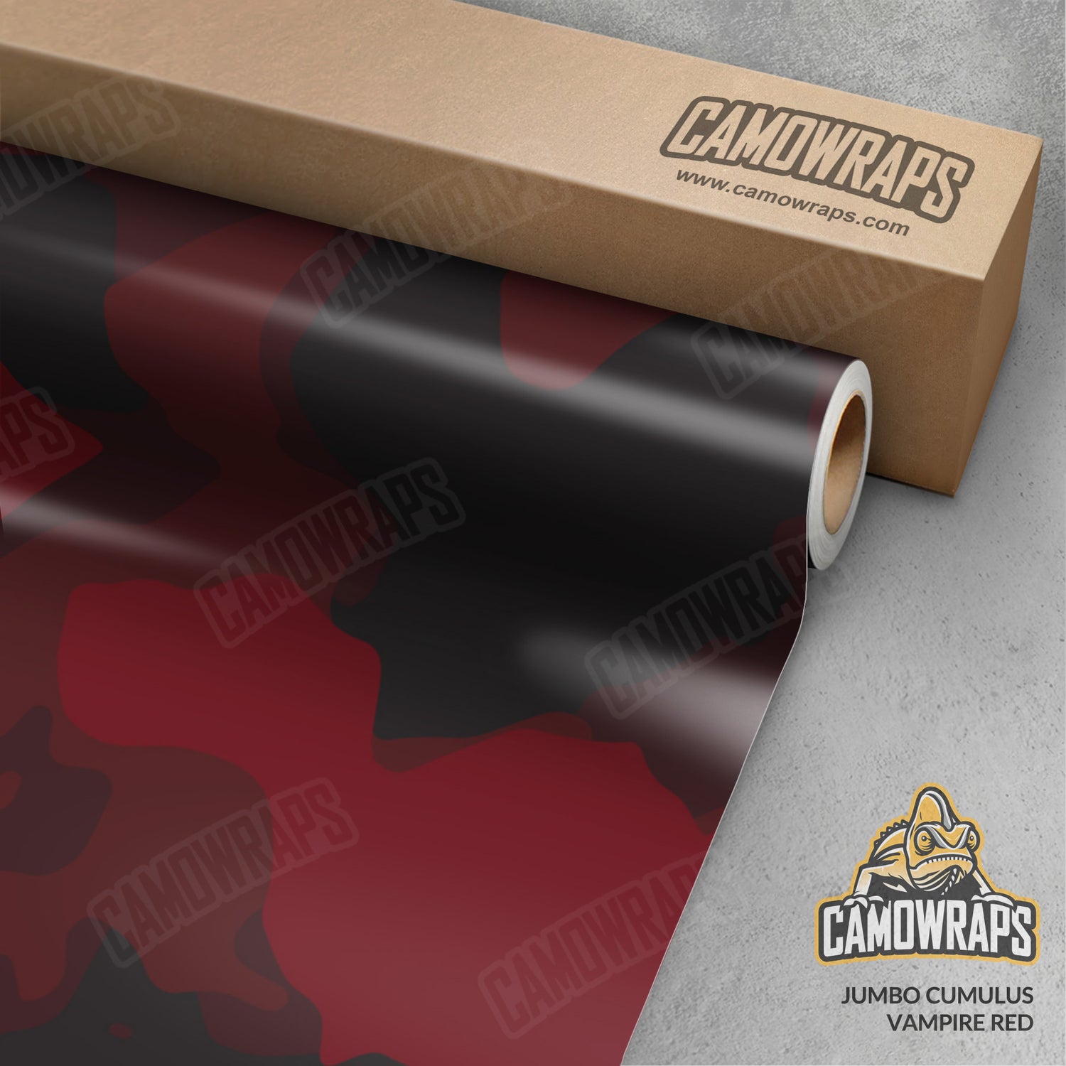 Jumbo Cumulus Vampire Red Camo Vinyl Wrap