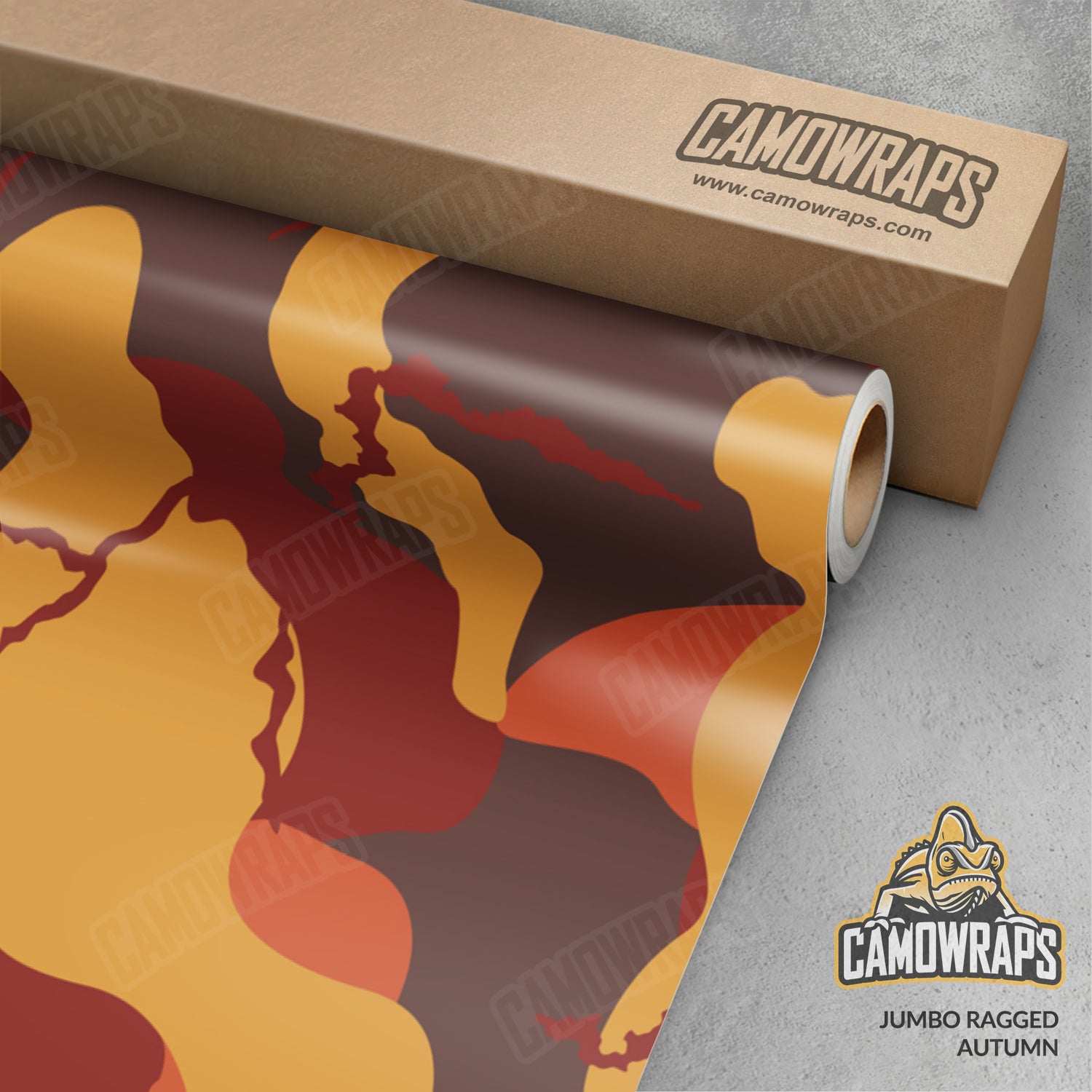 Jumbo Ragged Autumn Camo Vinyl Wrap