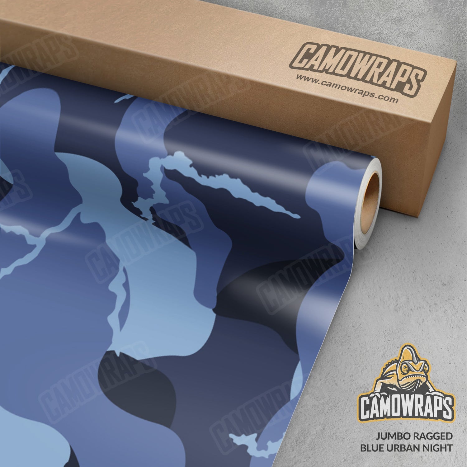 Jumbo Ragged Blue Urban Night Camo Vinyl Wrap