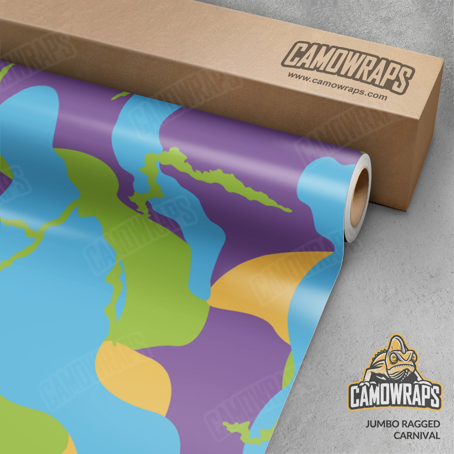 Jumbo Ragged Carnival Camo Vinyl Wrap