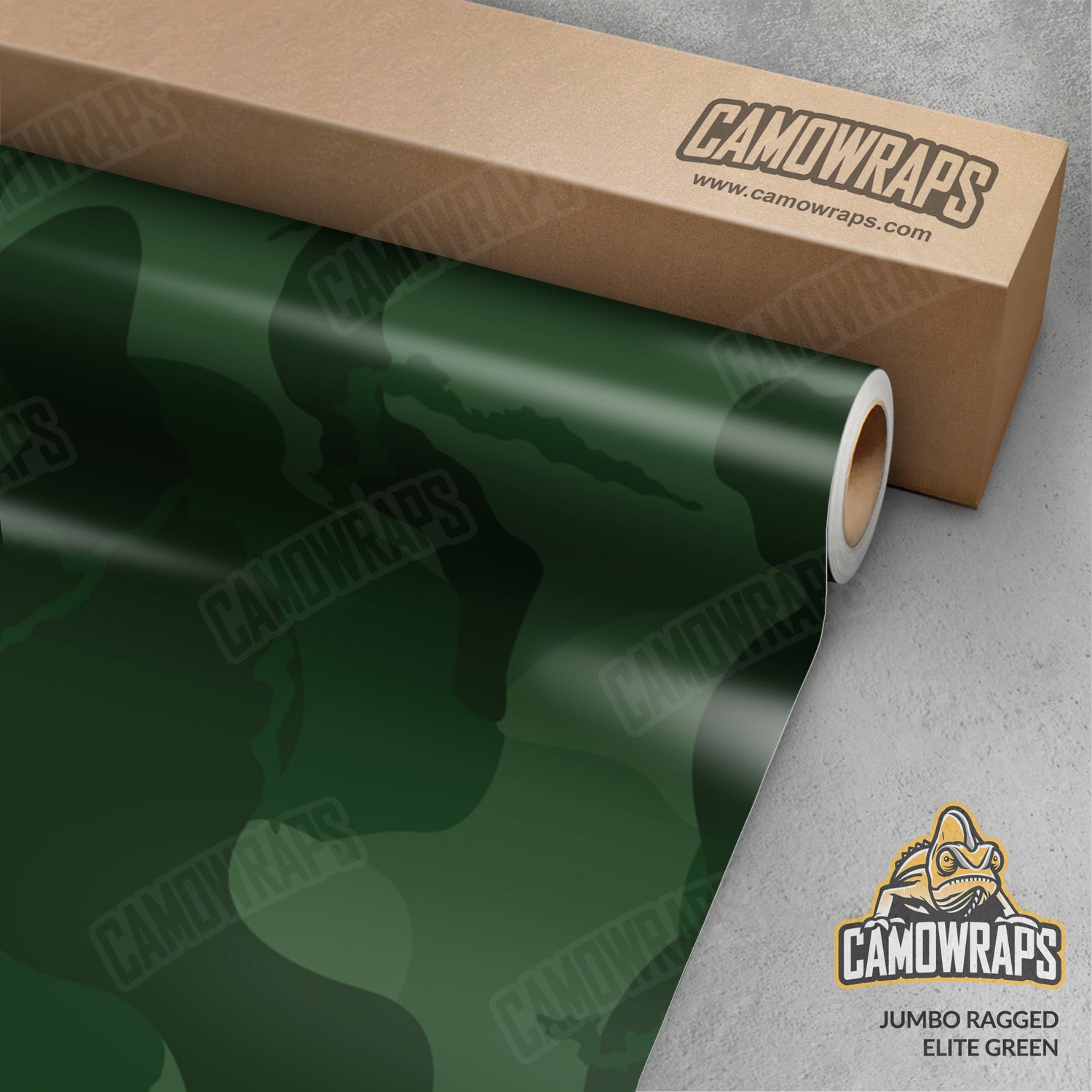 Jumbo Ragged Elite Green Camo Vinyl Wrap