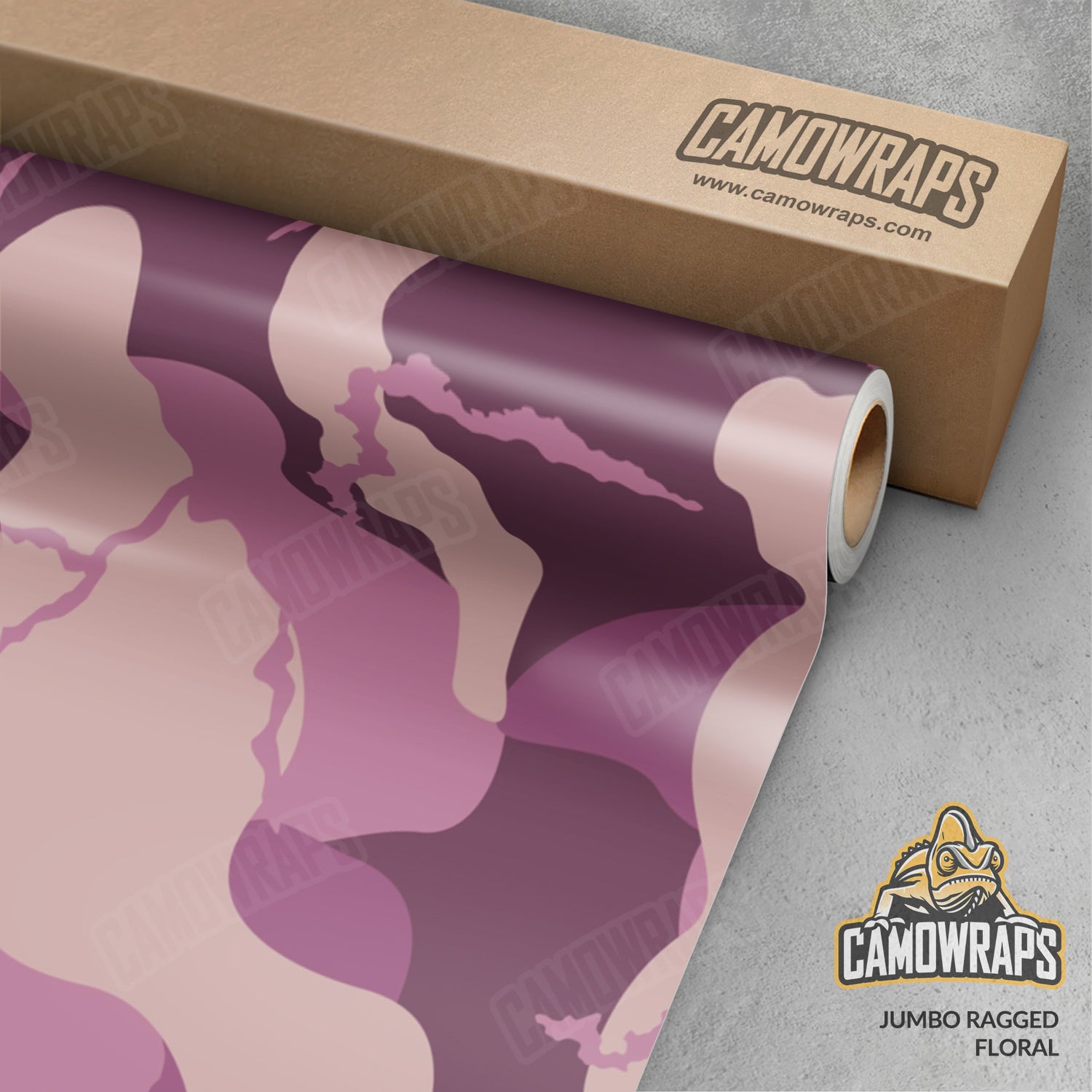 Jumbo Ragged Floral Camo Vinyl Wrap