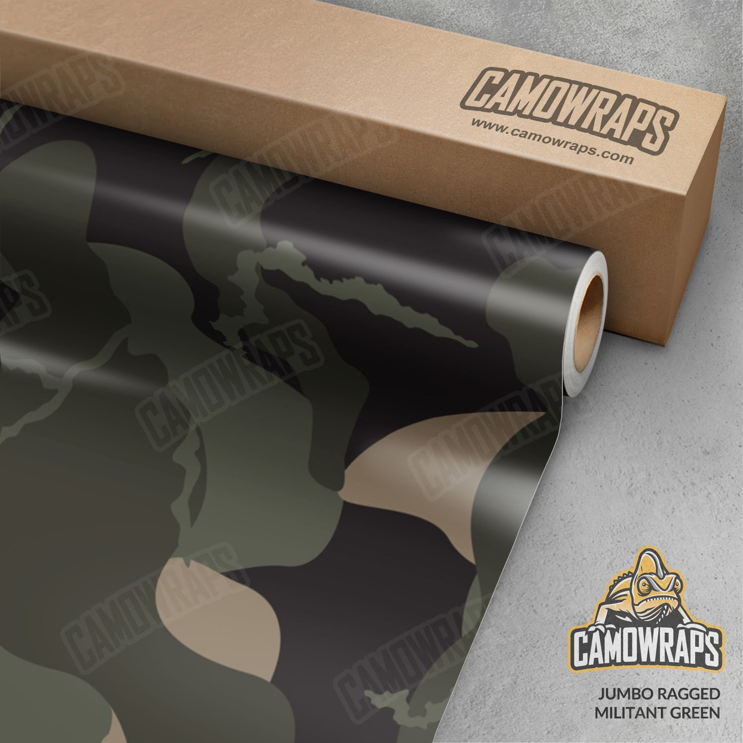 Jumbo Ragged Militant Green Camo Vinyl Wrap