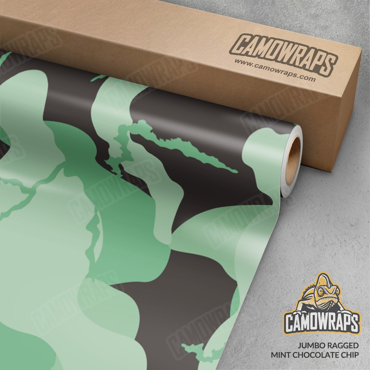 Jumbo Ragged Mint Chocolate Chip Camo Vinyl Wrap