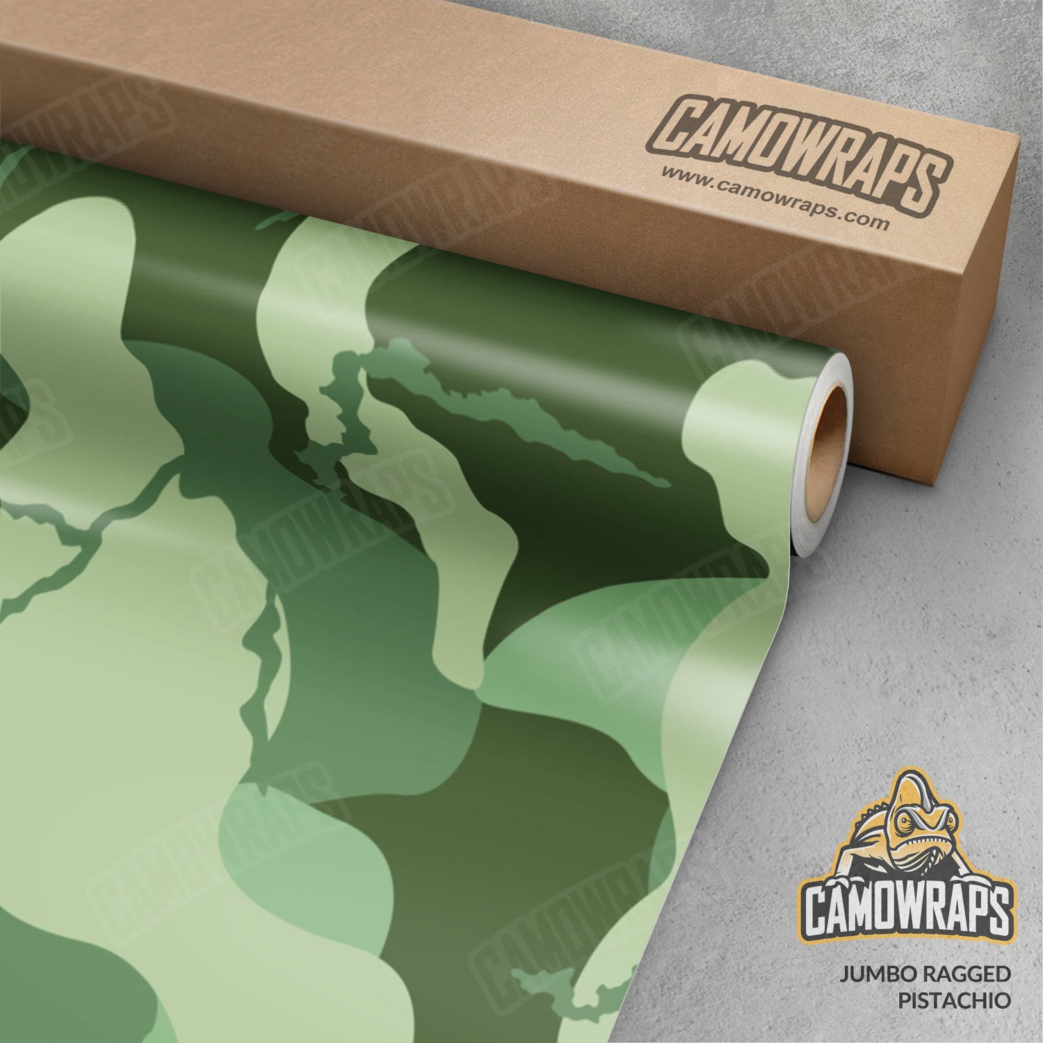 Jumbo Ragged Pistachio Camo Vinyl Wrap