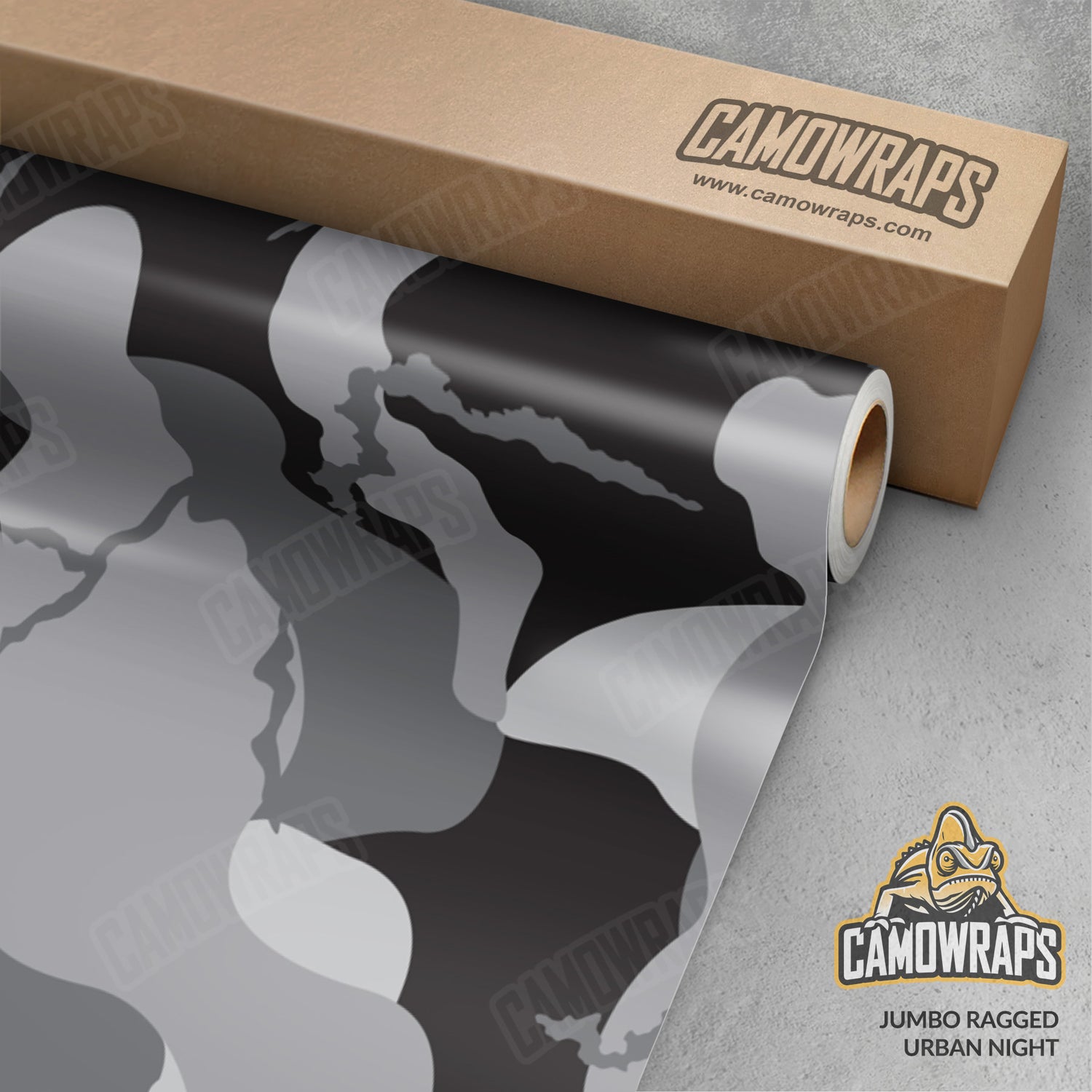 Jumbo Ragged Urban Night Camo Vinyl Wrap