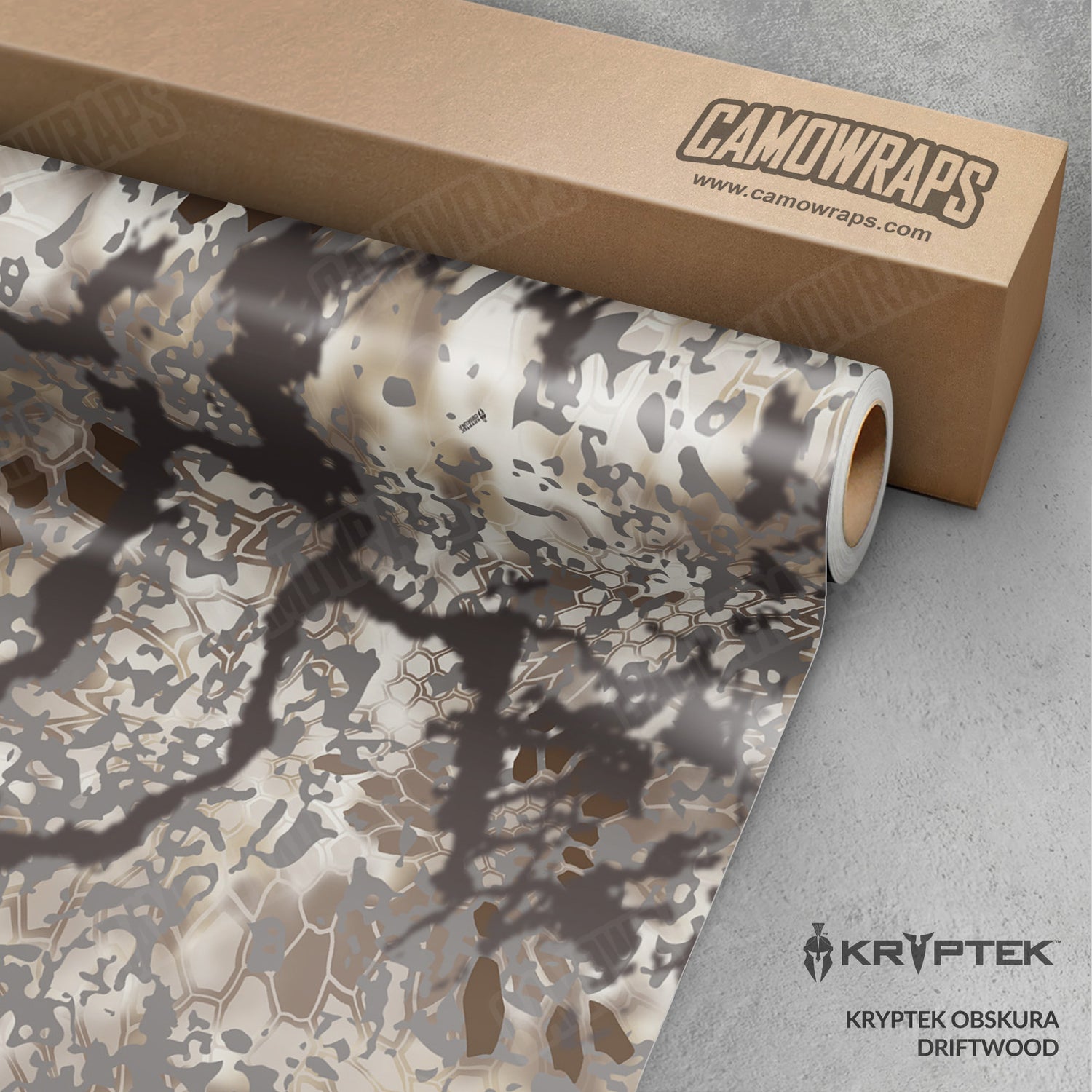 Kryptek Obskura Driftwood Camo Vinyl Wrap