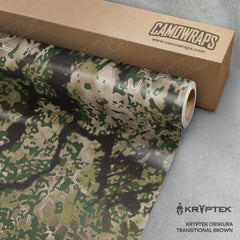 Kryptek Obskura Transitional Brown Camo Vinyl Wrap