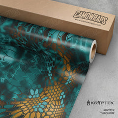 Kryptek Turquoise Camo Vinyl Wrap