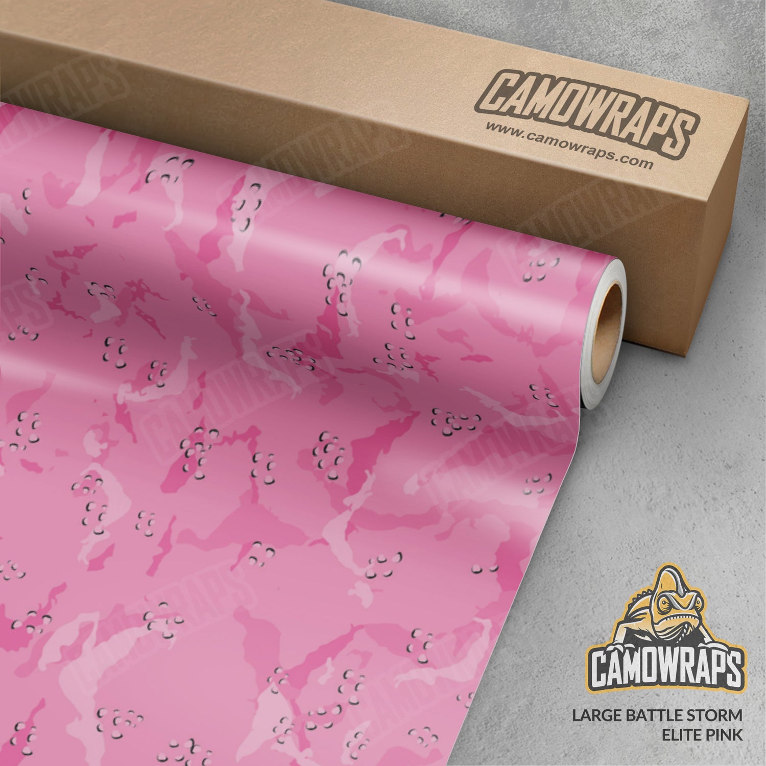 Large Battle Storm Elite Pink Camo Vinyl Wrap