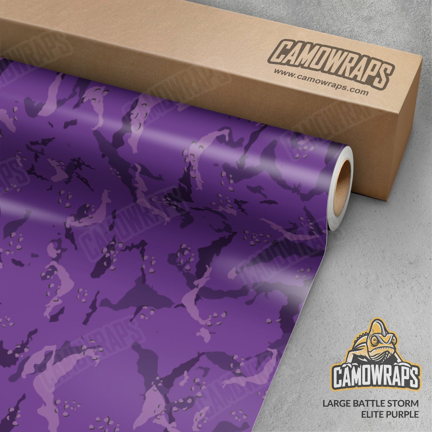 Large Battle Storm Elite Purple Camo Vinyl Wrap