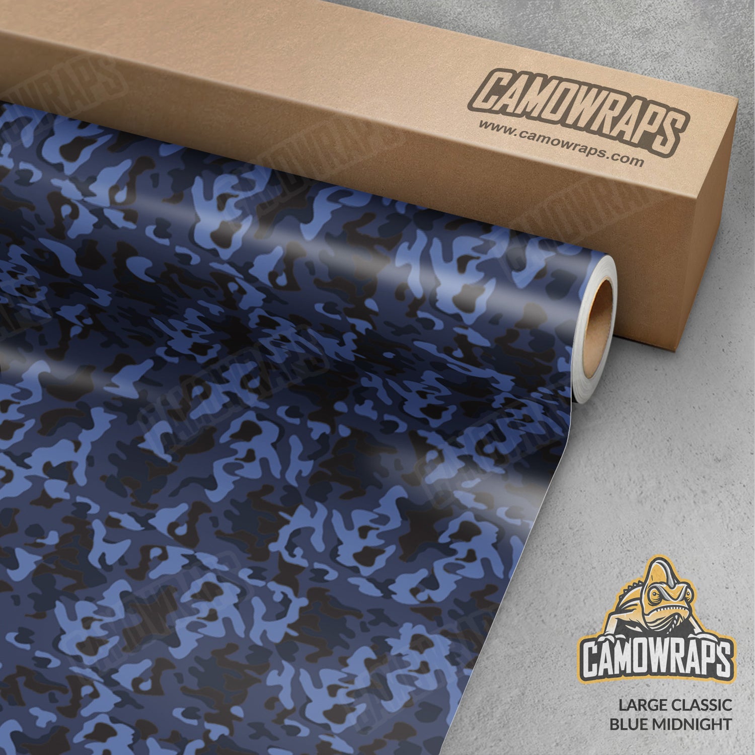 Large Classic Blue Midnight Camo Vinyl Wrap