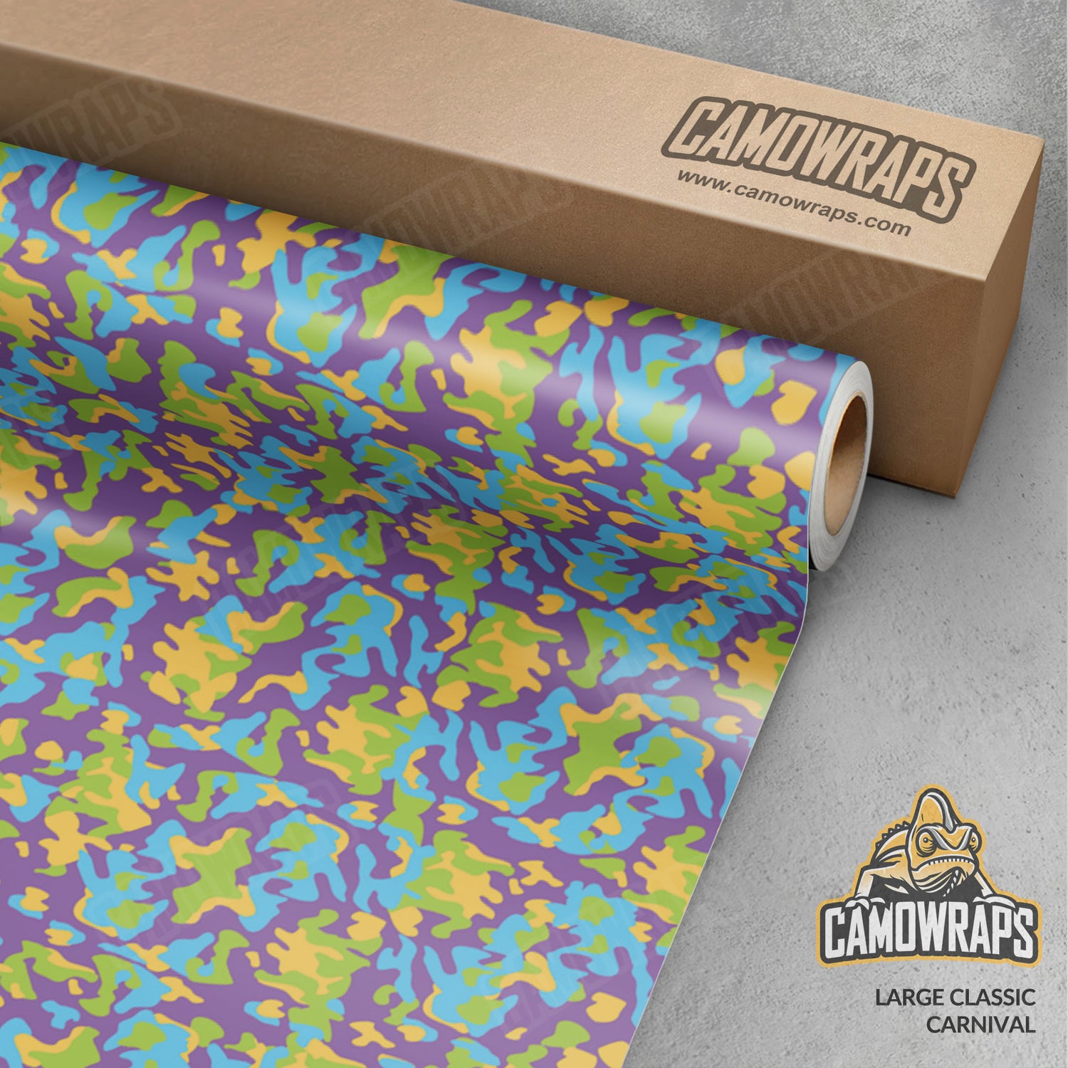 Large Classic Carnival Camo Vinyl Wrap