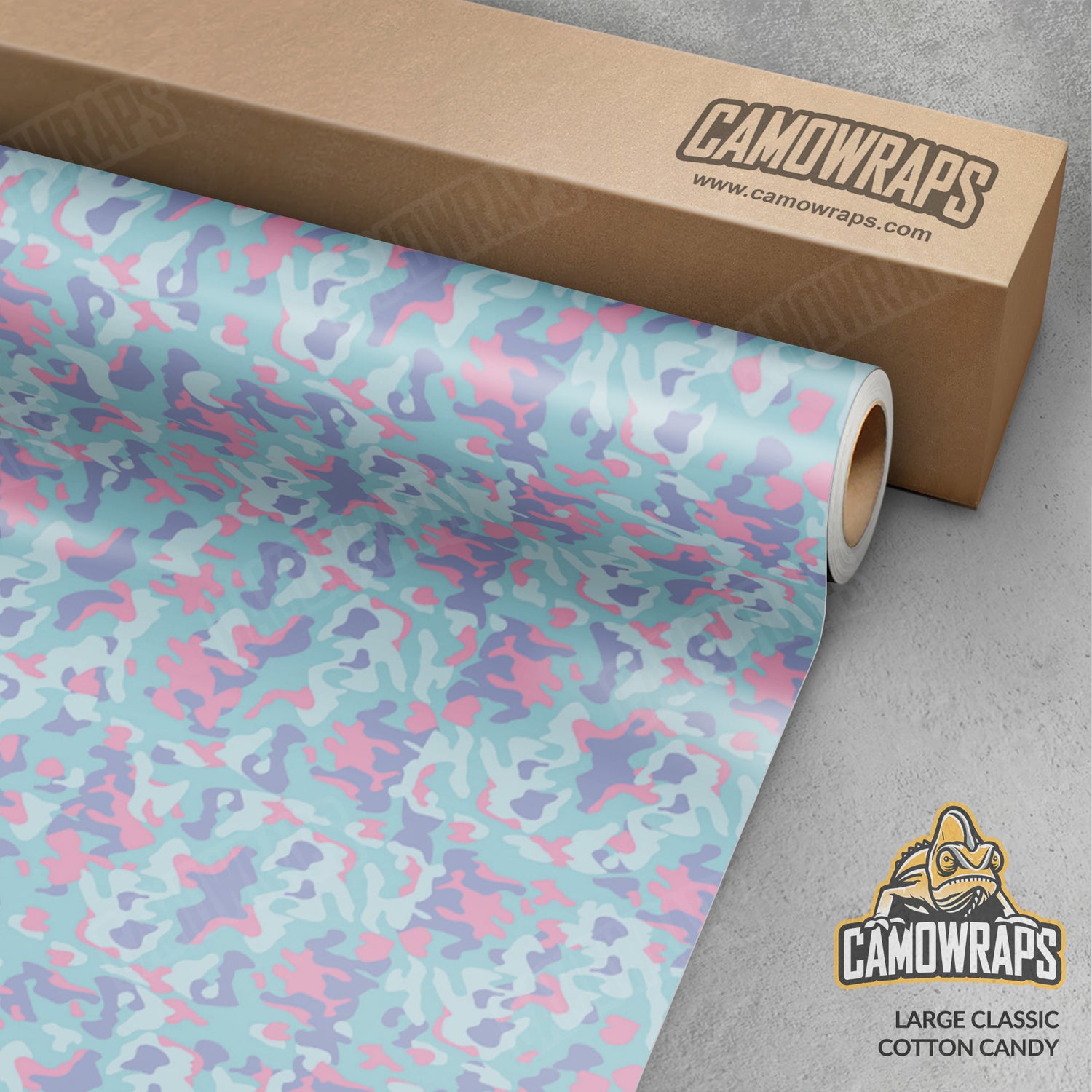 Large Classic Cotton Candy Camo Vinyl Wrap