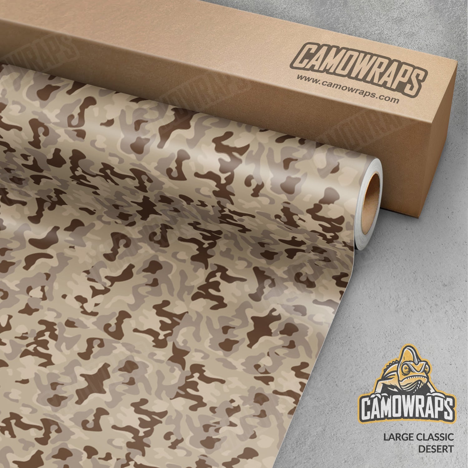 Large Classic Desert Camo Vinyl Wrap