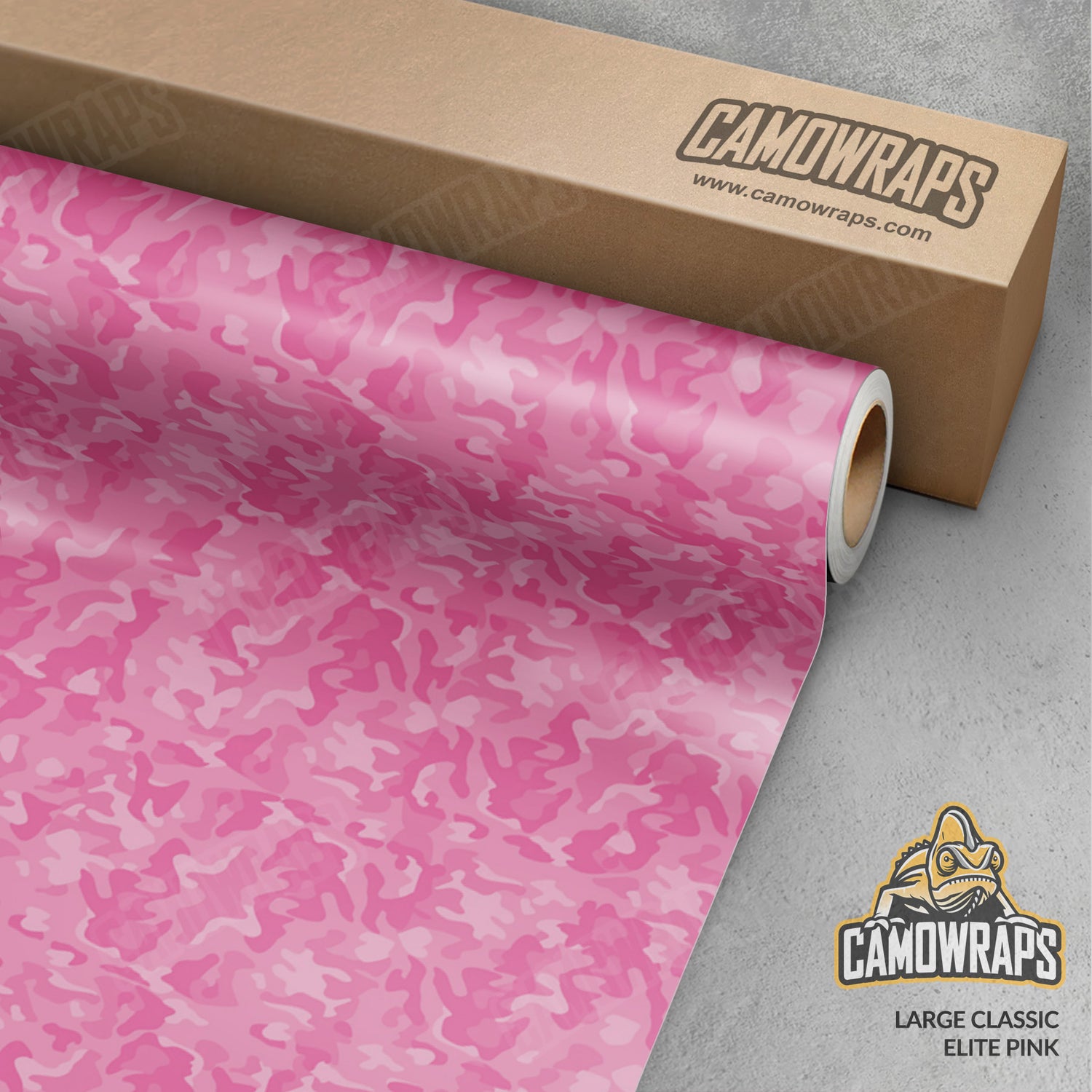 Large Classic Elite Pink Camo Vinyl Wrap