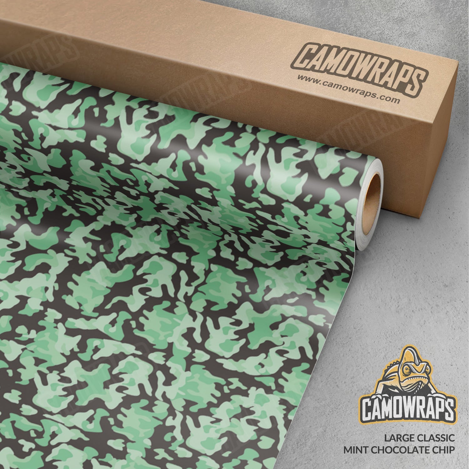 Large Classic Mint Chocolate Chip Camo Vinyl Wrap