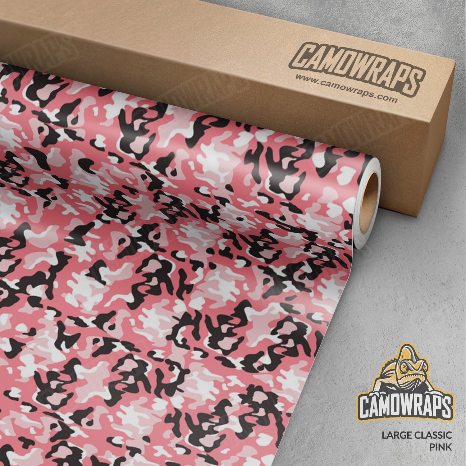 Large Classic Pink Camo Vinyl Wrap