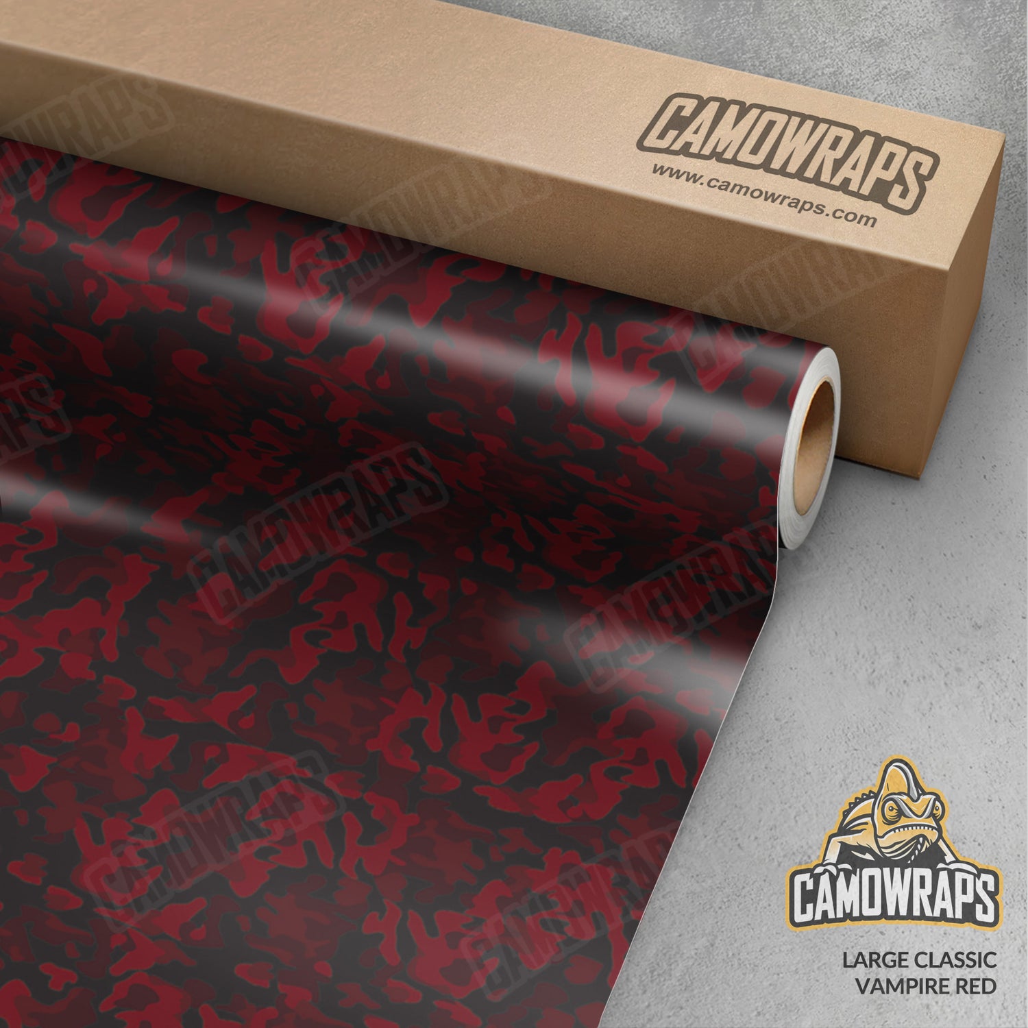 Large Classic Vampire Red Camo Vinyl Wrap