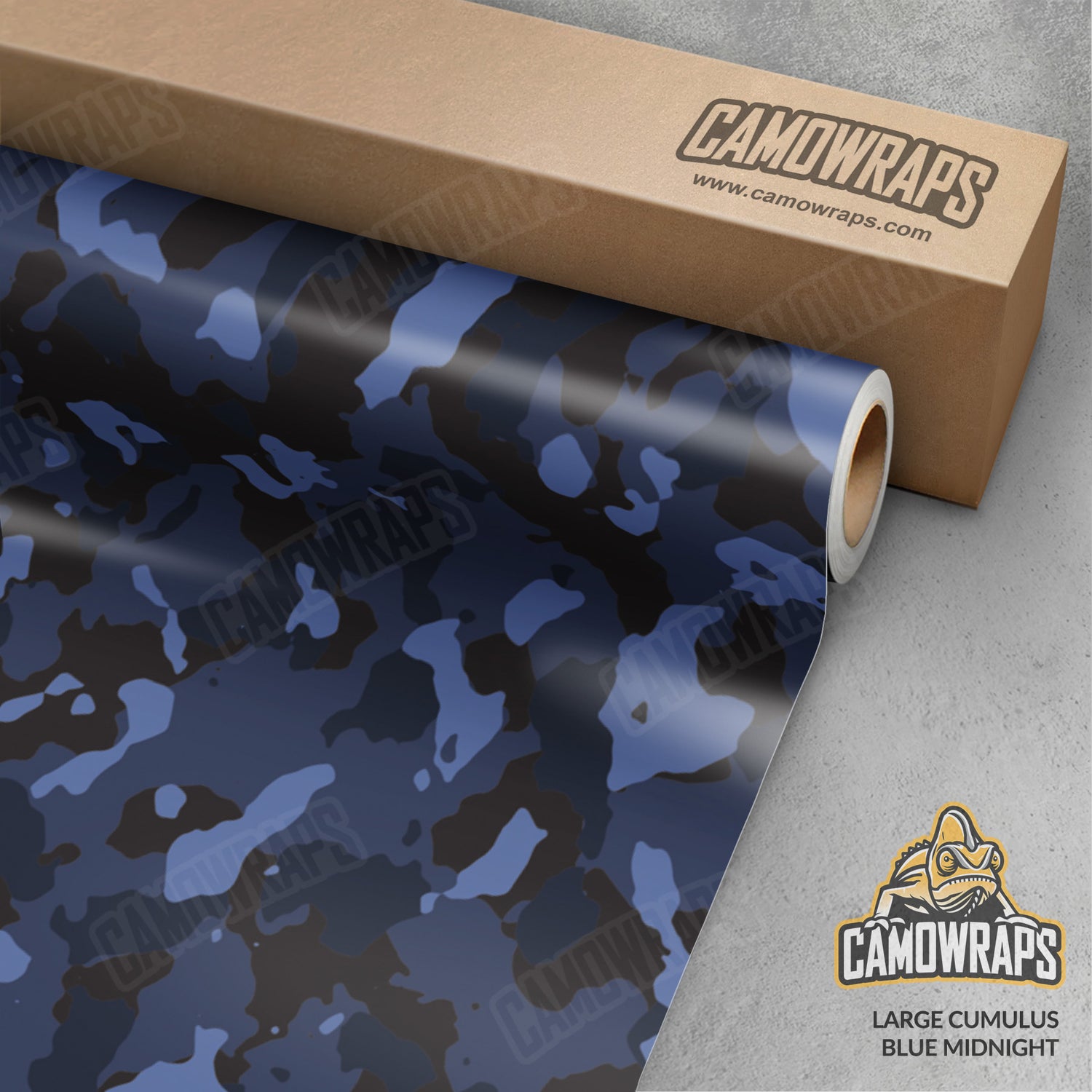 Large Cumulus Blue Midnight Camo Vinyl Wrap