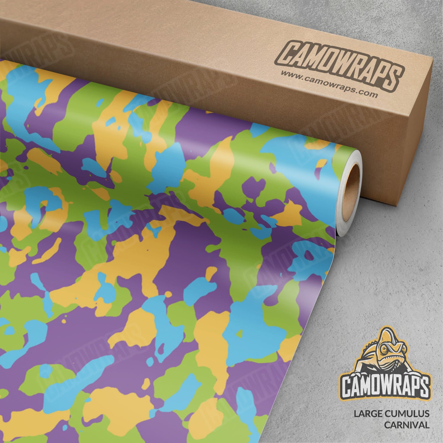 Large Cumulus Carnival Camo Vinyl Wrap