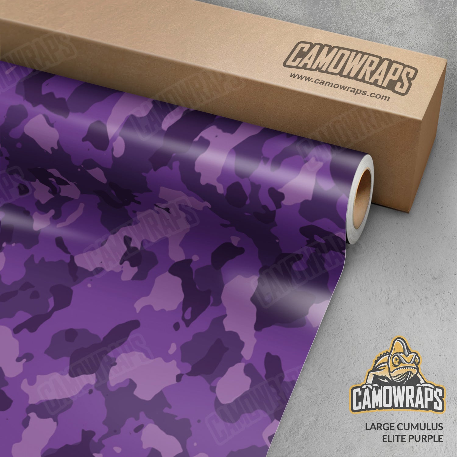 Large Cumulus Elite Purple Camo Vinyl Wrap