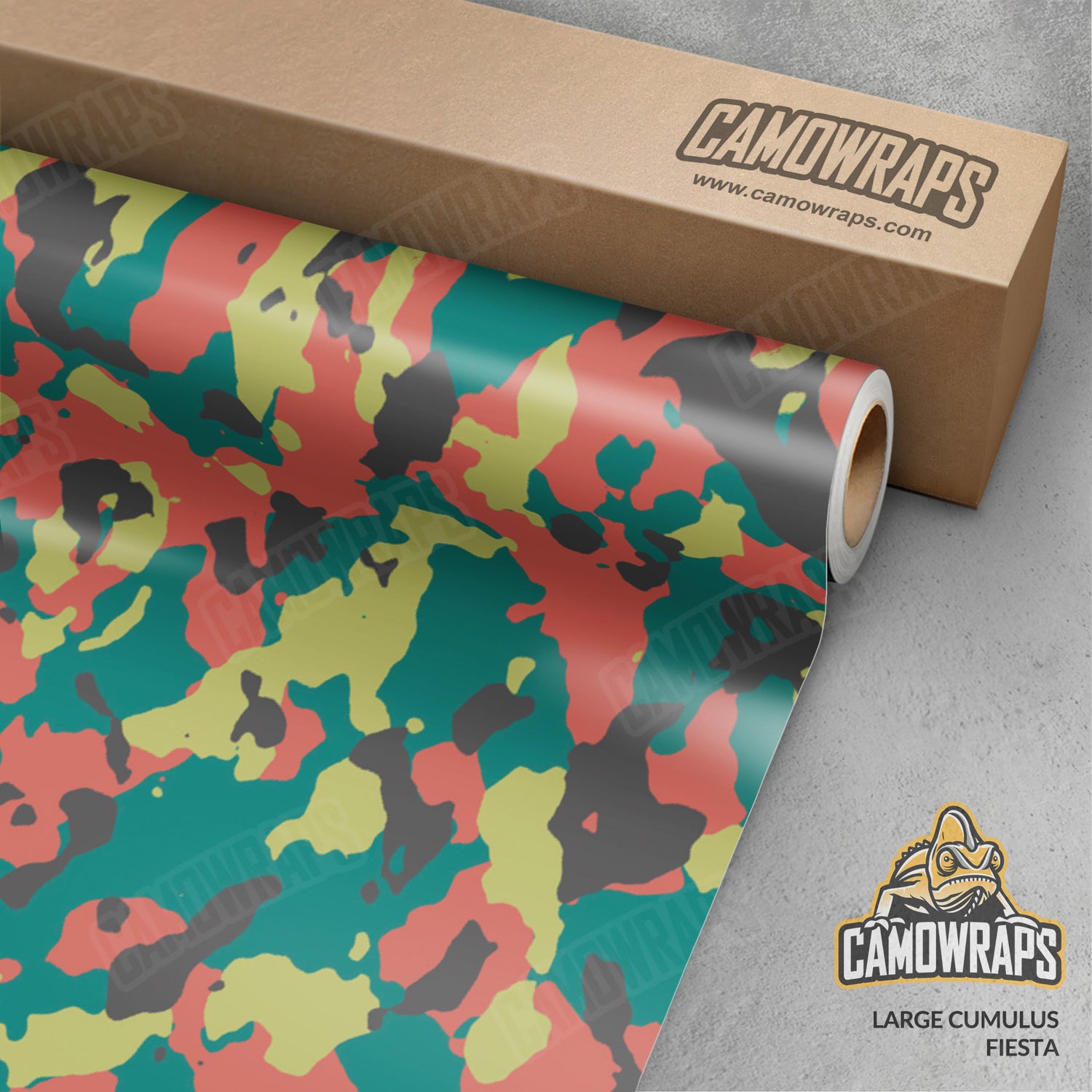 Large Cumulus Fiesta Camo Vinyl Wrap