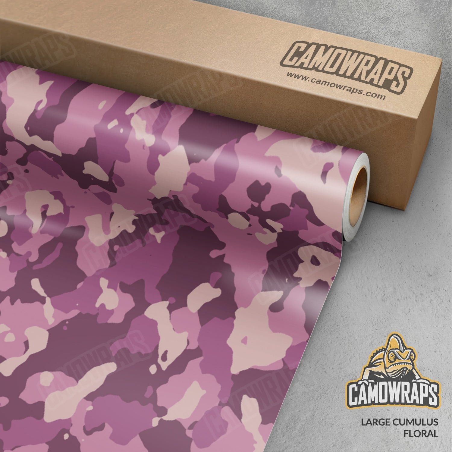 Large Cumulus Floral Camo Vinyl Wrap