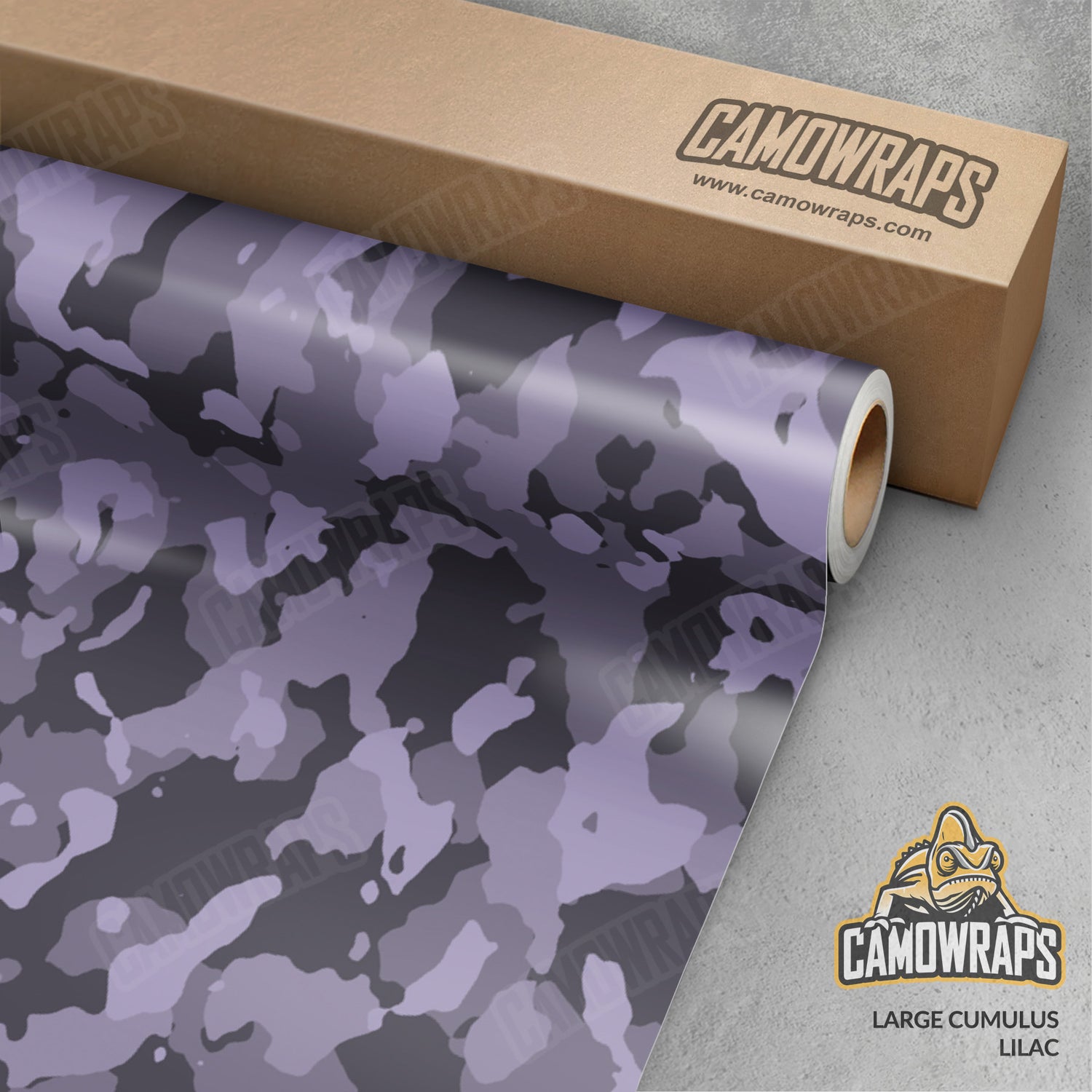 Large Cumulus Lilac Camo Vinyl Wrap