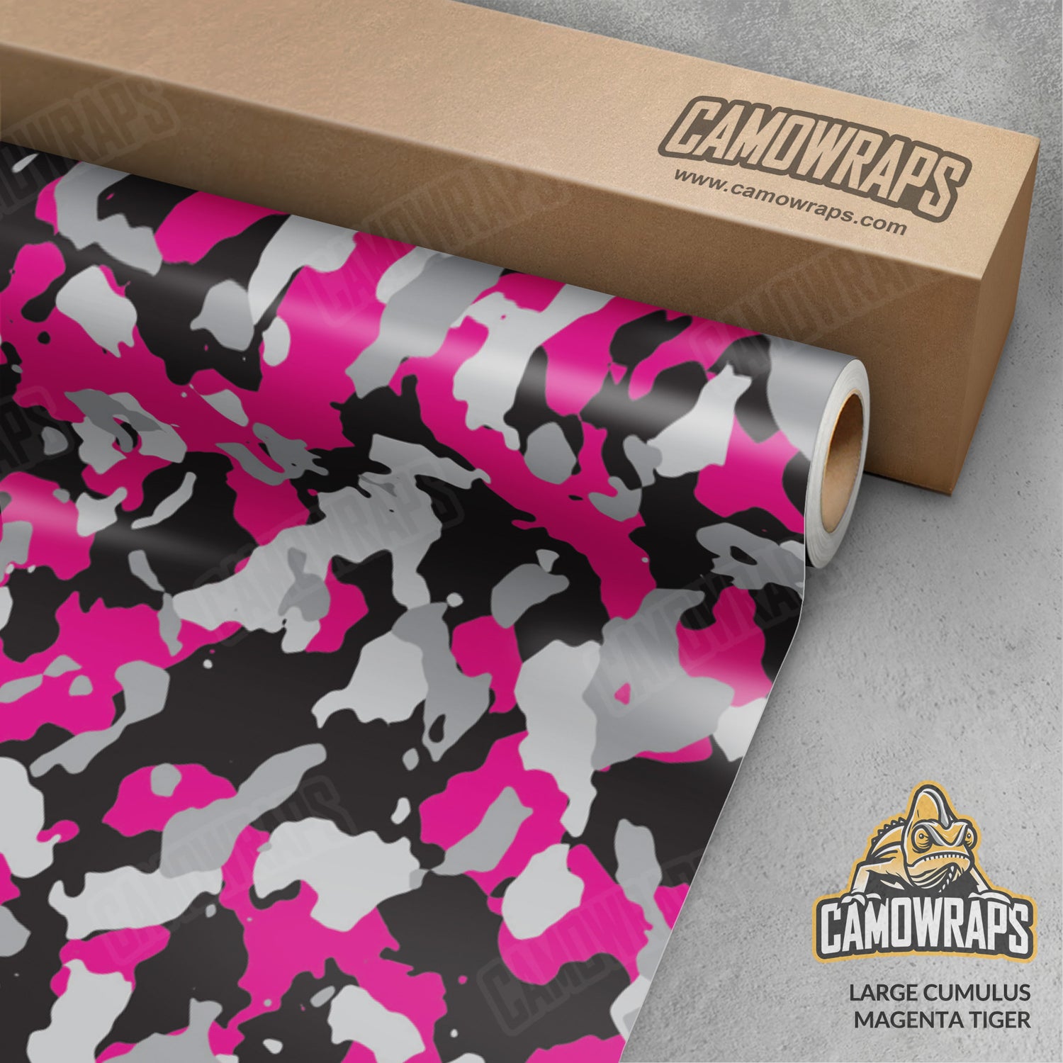 Large Cumulus Magenta Tiger Camo Vinyl Wrap