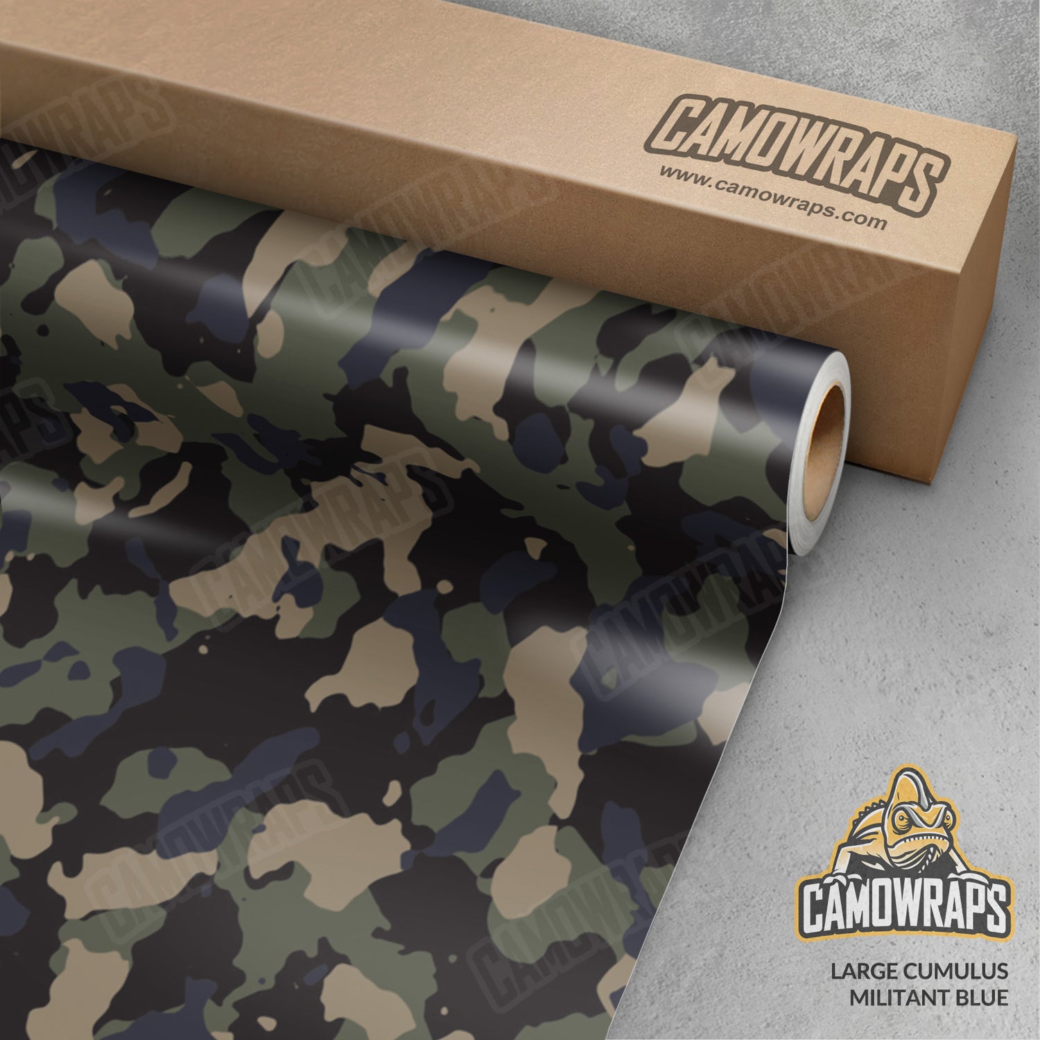 Large Cumulus Militant Blue Camo Vinyl Wrap