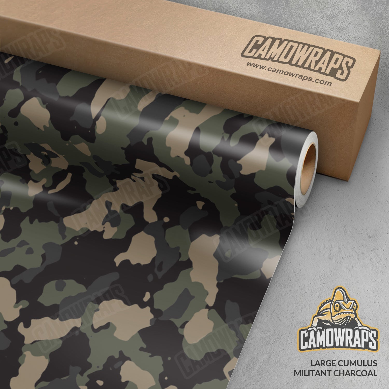 Large Cumulus Militant Charcoal Camo Vinyl Wrap