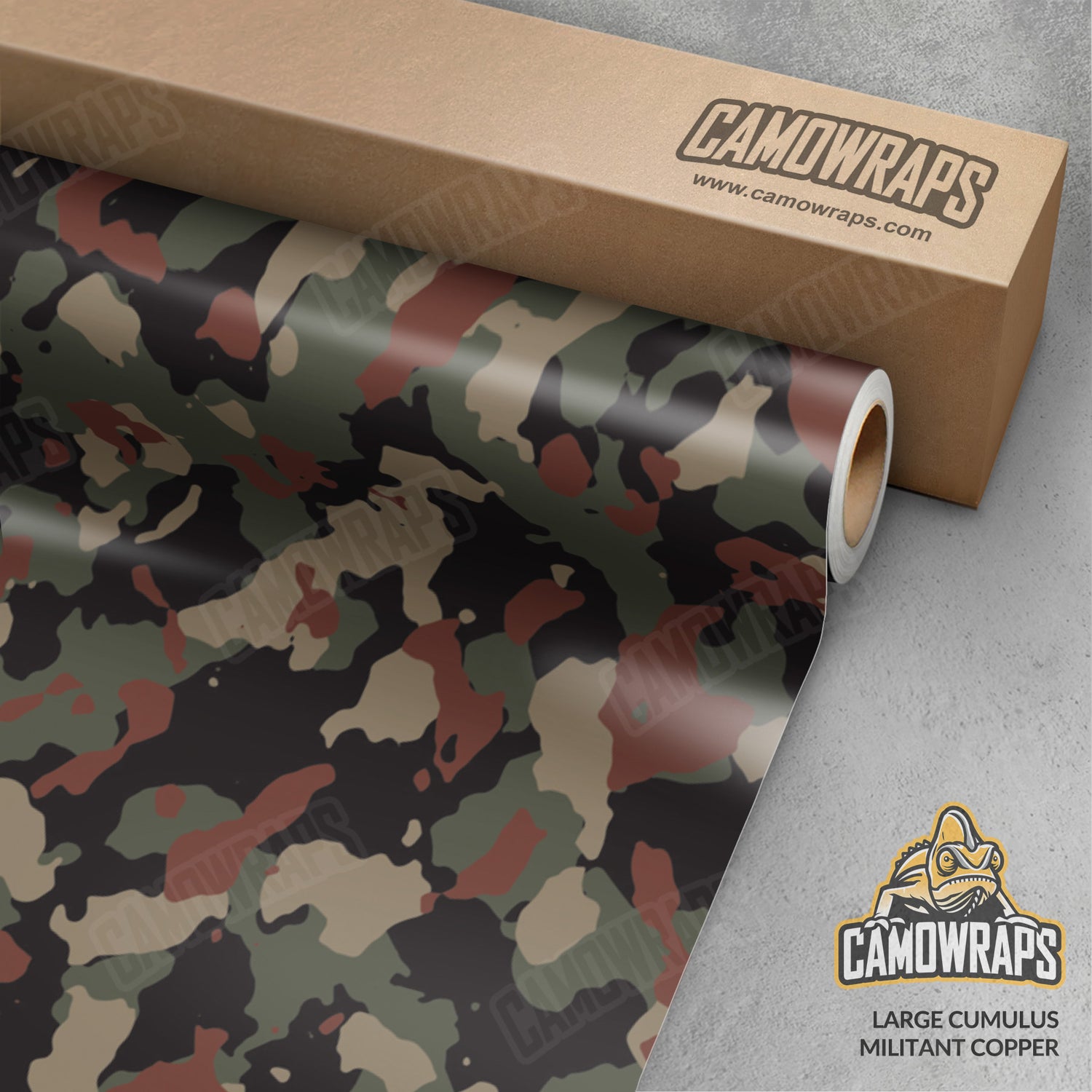 Large Cumulus Militant Copper Camo Vinyl Wrap