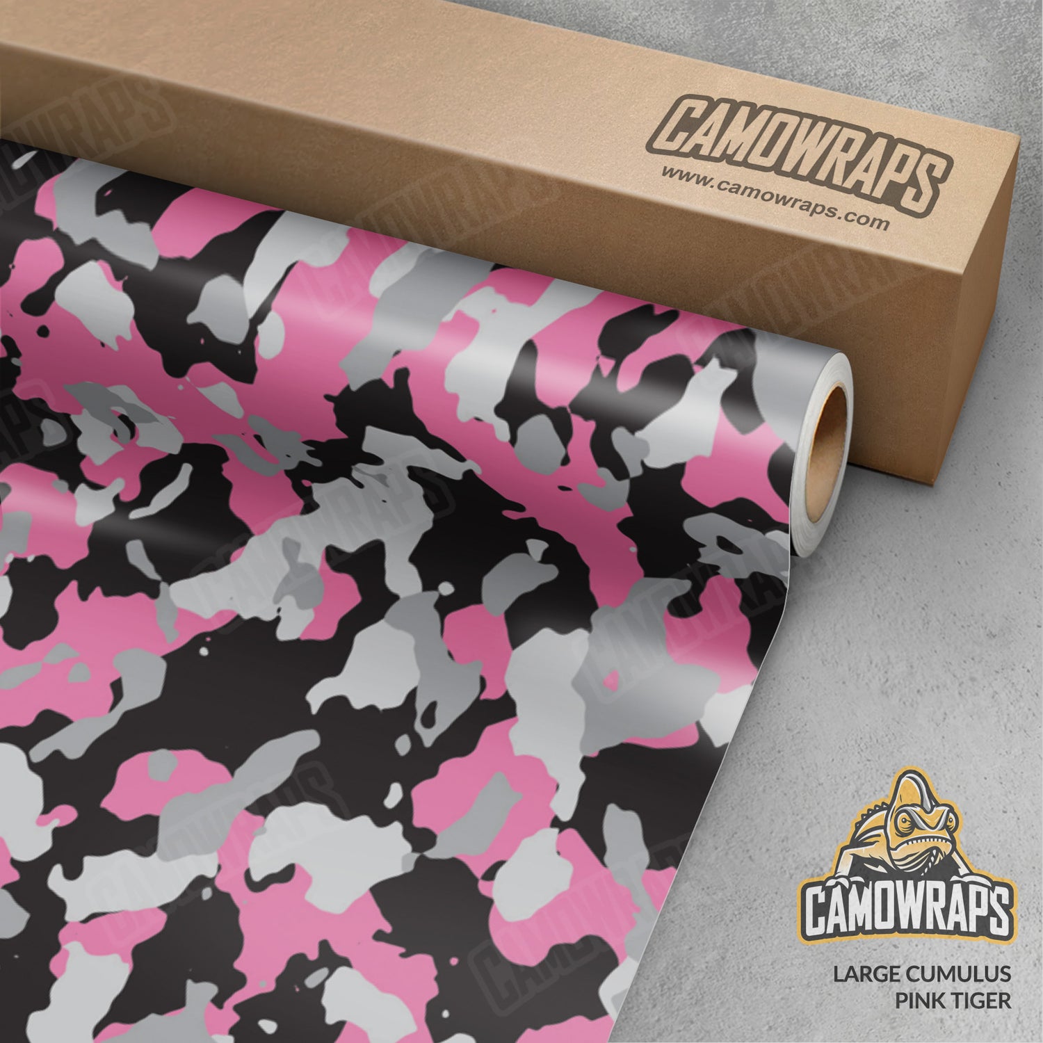 Large Cumulus Pink Tiger Camo Vinyl Wrap