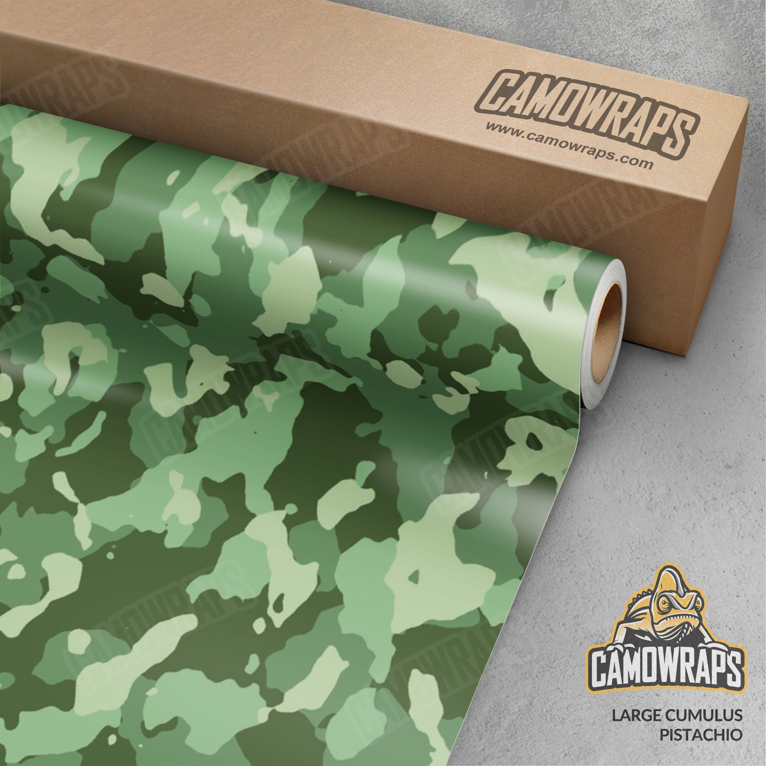 Large Cumulus Pistachio Camo Vinyl Wrap