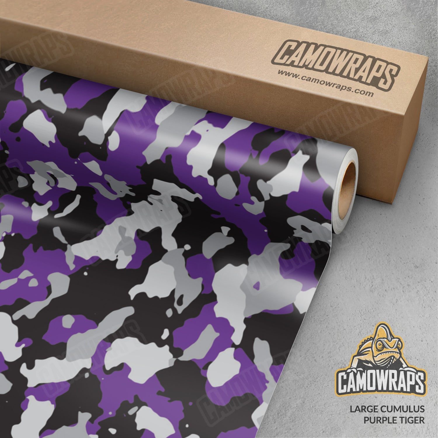 Large Cumulus Purple Tiger Camo Vinyl Wrap