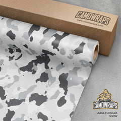 Large Cumulus Snow Camo Vinyl Wrap