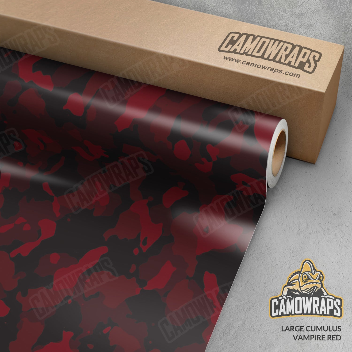 Large Cumulus Vampire Red Camo Vinyl Wrap