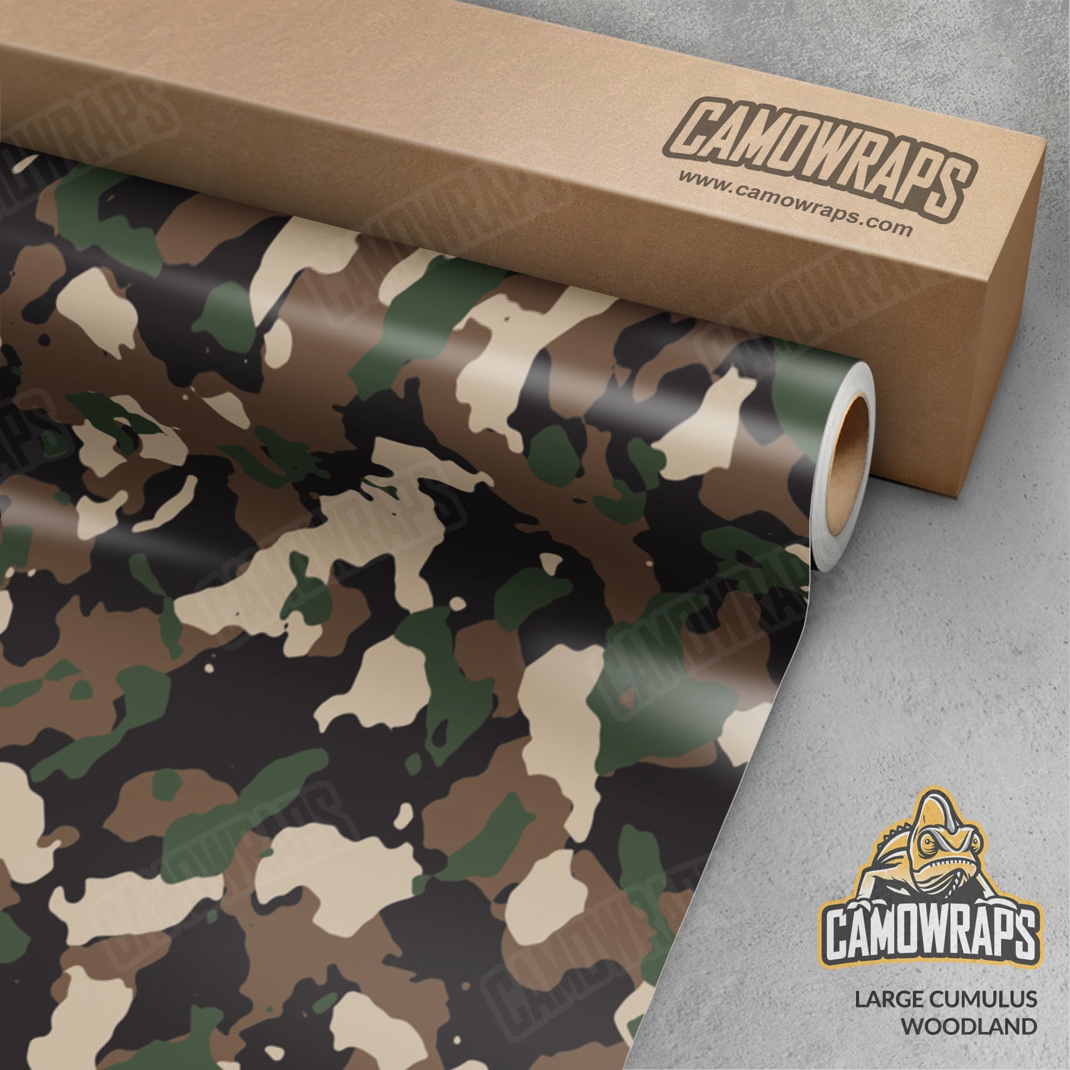 Large Cumulus Woodland Camo Vinyl Wrap