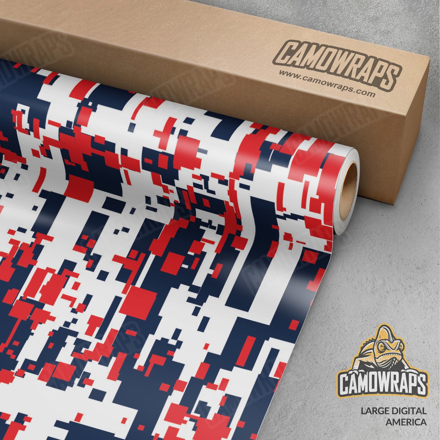 Large Digital America Camo Vinyl Wrap