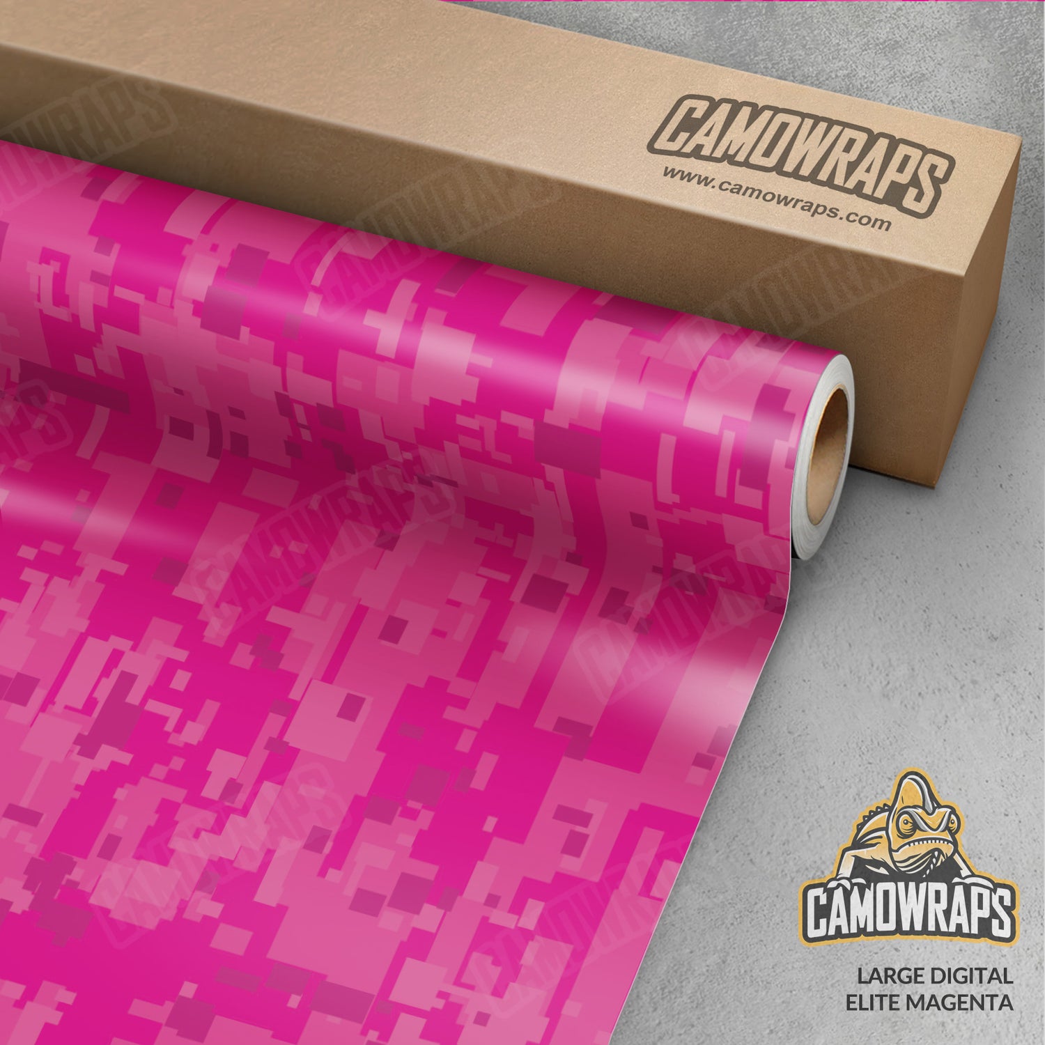 Large Digital Elite Magenta Camo Vinyl Wrap