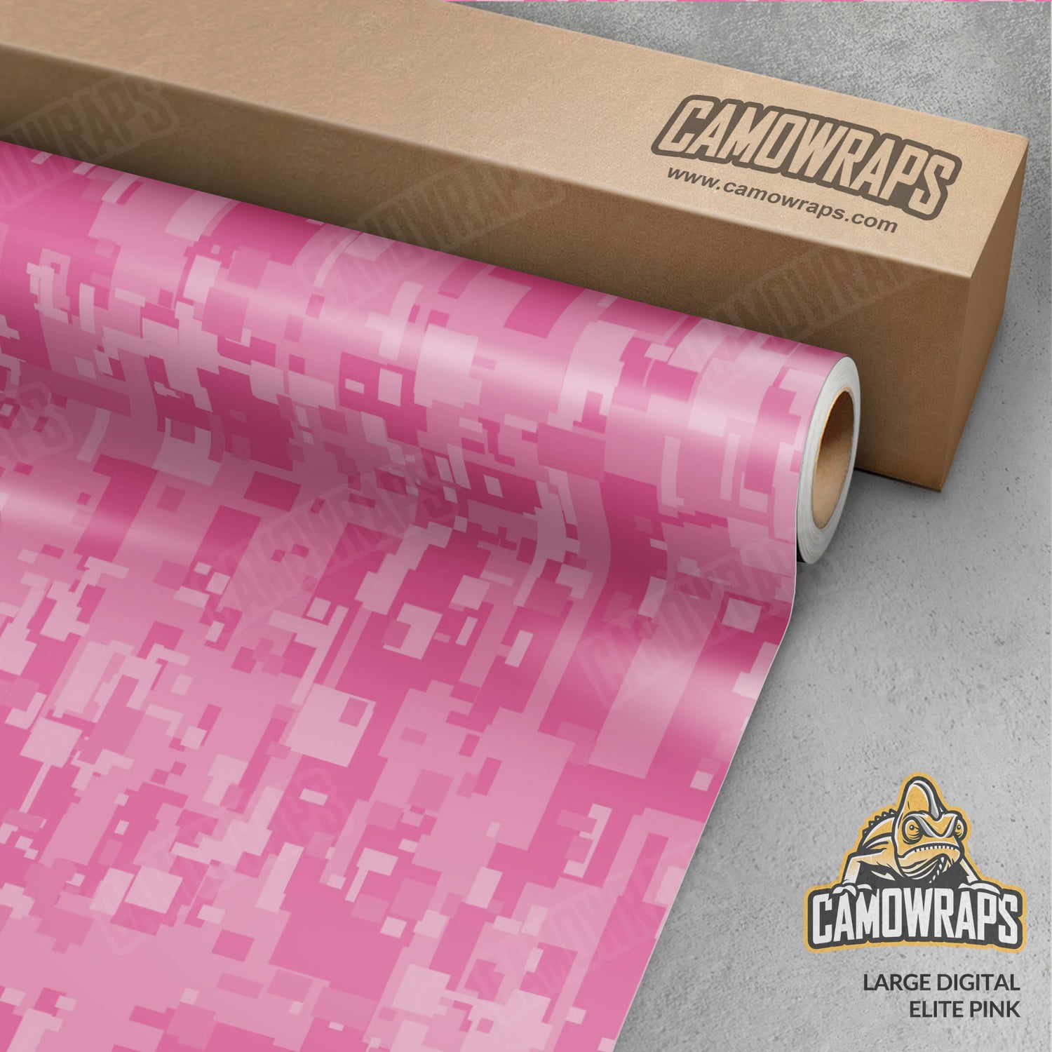 Large Digital Elite Pink Camo Vinyl Wrap